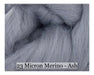 Ash -  Merino Wool Top - 23 Micron - Cupid Falls Farm