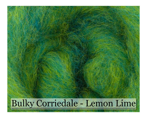 Lemon Lime - Corriedale Wool - 16oz - Cupid Falls Farm