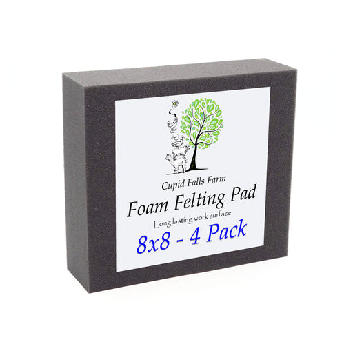 8" x 8" High quality dense charcoal foam felting pad - 4 Pack - Cupid Falls Farm