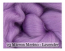 Lavender-  Merino Wool Top - 23 Micron - Cupid Falls Farm