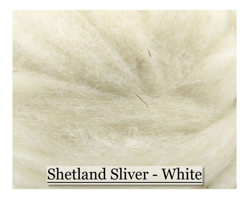 Shetland Sliver - White - Cupid Falls Farm