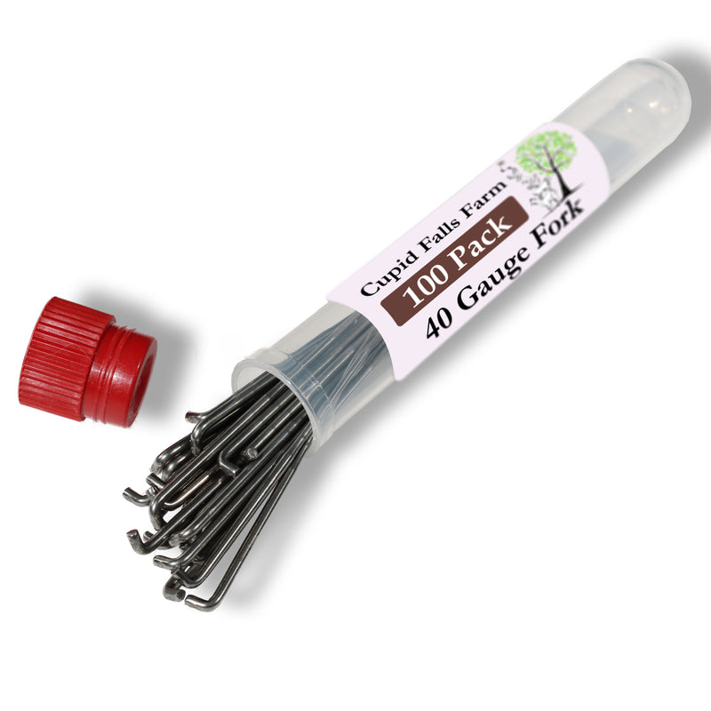 40 gauge fork felting needles — fine dual-tine needle for efficient surface smoothing — 100 pack wholesale