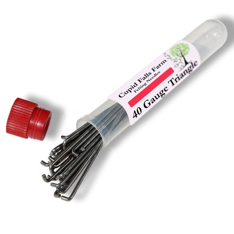 40 Gauge triangular felting needles. - Cupid Falls Farm