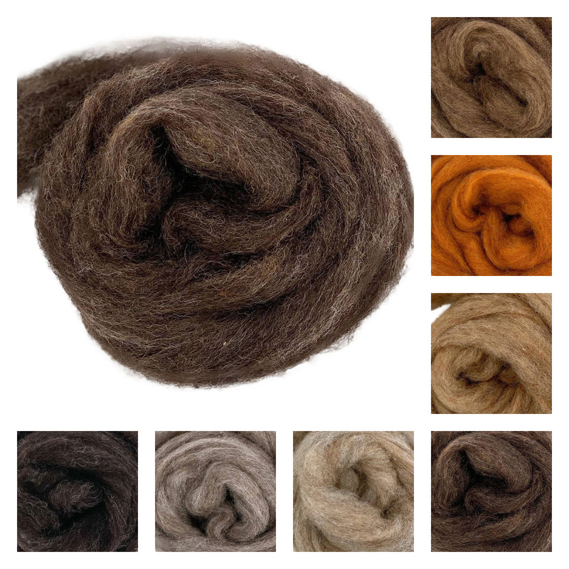 Bear - Bulky Corriedale Wool - Woodland Creatures Series - 16oz
