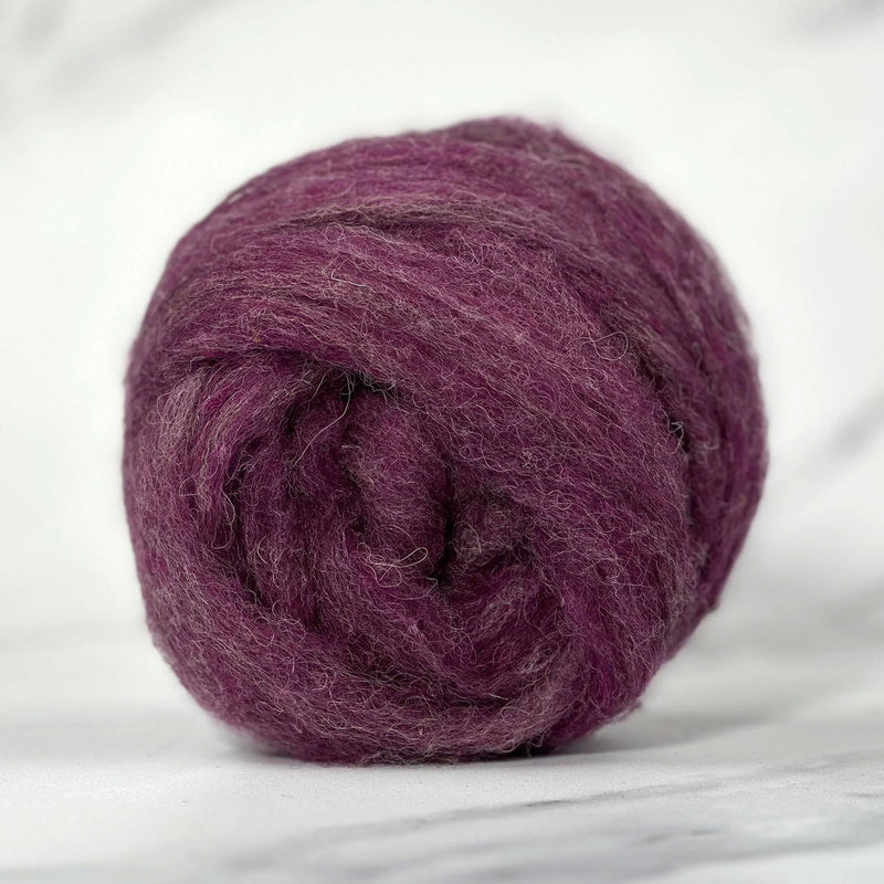 Bramble Purple British Wool Sliver - 16 oz / 1 lb Bulk Wholesale