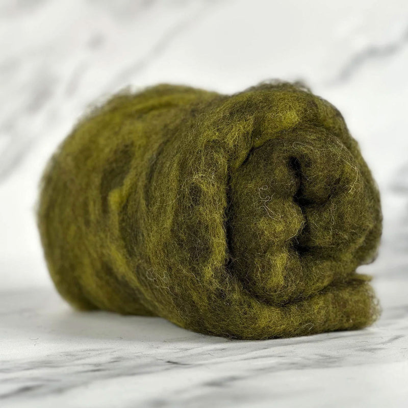 British Countryside Wool batt, color Pasture