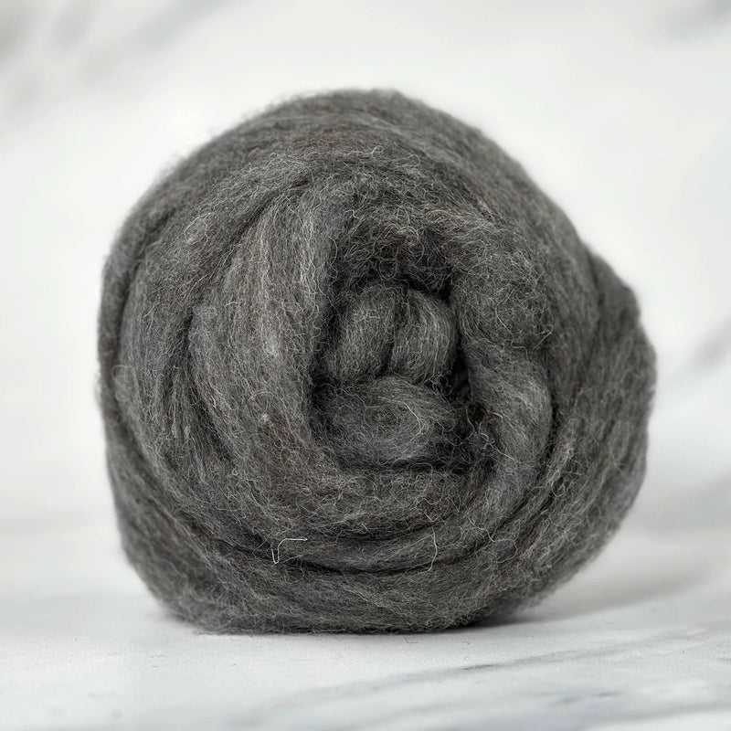 British Summer Grey British Wool Sliver - 16 oz / 1 lb Bulk Wholesale