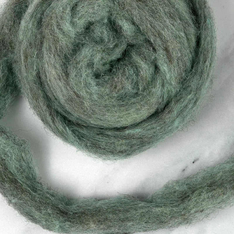 Devon Coast Blue British Wool Sliver - 16 oz / 1 lb Bulk Wholesale