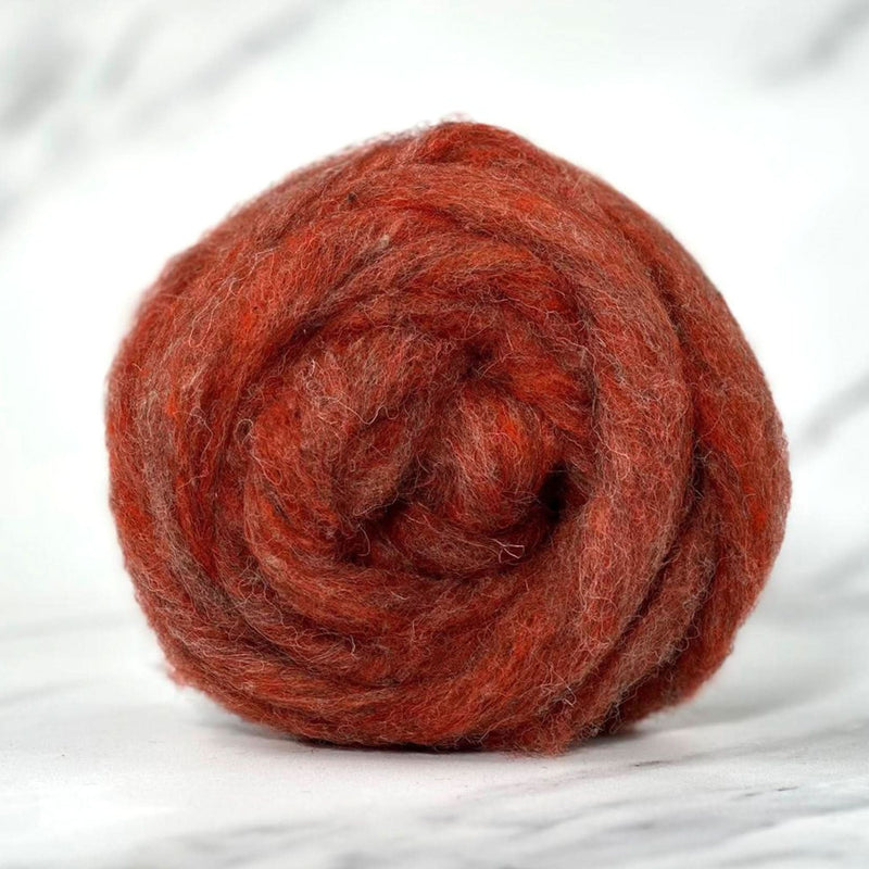Honey Pot Orange British Wool Sliver - 16 oz / 1 lb Bulk Wholesale