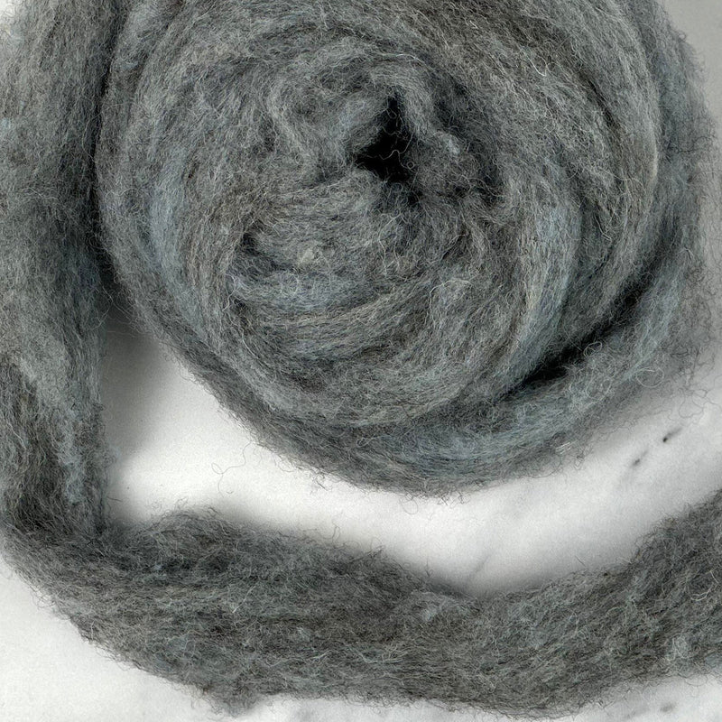 Scottish Loch Blue British Wool Sliver - 8 oz