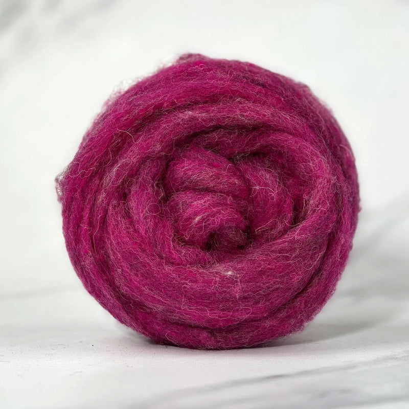 Tickled Pink British Wool Sliver - 16 oz / 1 lb Bulk Wholesale