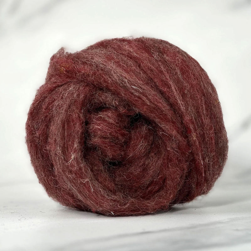 Tudor Red British Wool Sliver - 1, 2 or 4 oz