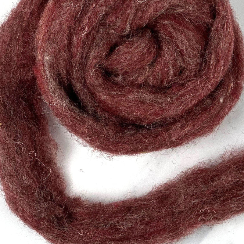 Tudor Red British Wool Sliver - 16 oz / 1 lb Bulk Wholesale