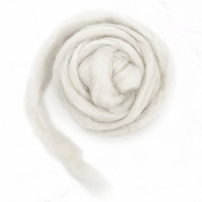 Chalk - Corriedale Sliver - 16oz - Cupid Falls Farm