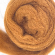 Chestnut Chap - Pet Palette - Corriedale Wool Sliver - Cupid Falls Farm