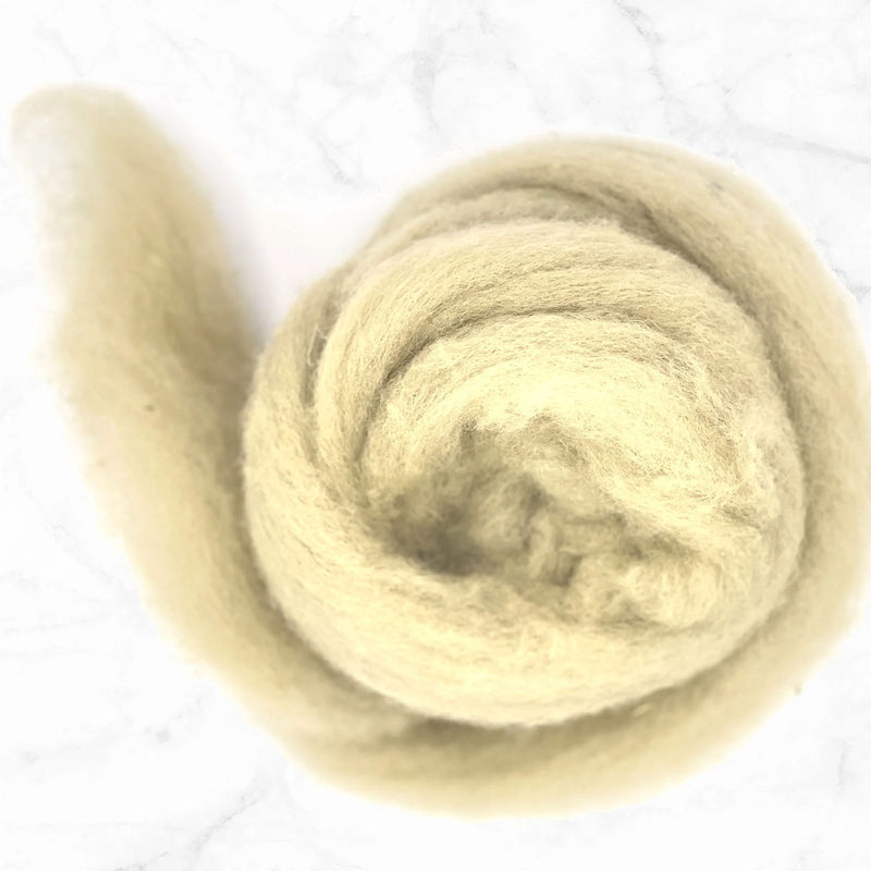 Fawny Friend - Pet Palette - Corriedale Wool Sliver - 8oz - Cupid Falls Farm