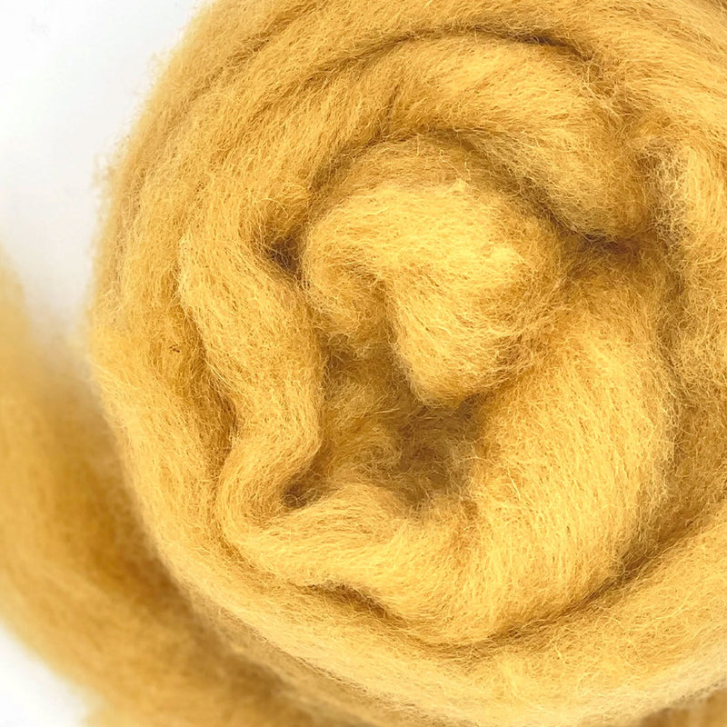 Golden Hound - Pet Palette - Corriedale Wool Sliver - 8oz - Cupid Falls Farm