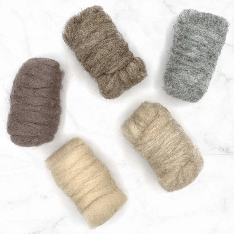 Muted Tones Corriedale Collection - Cupid Falls Farm