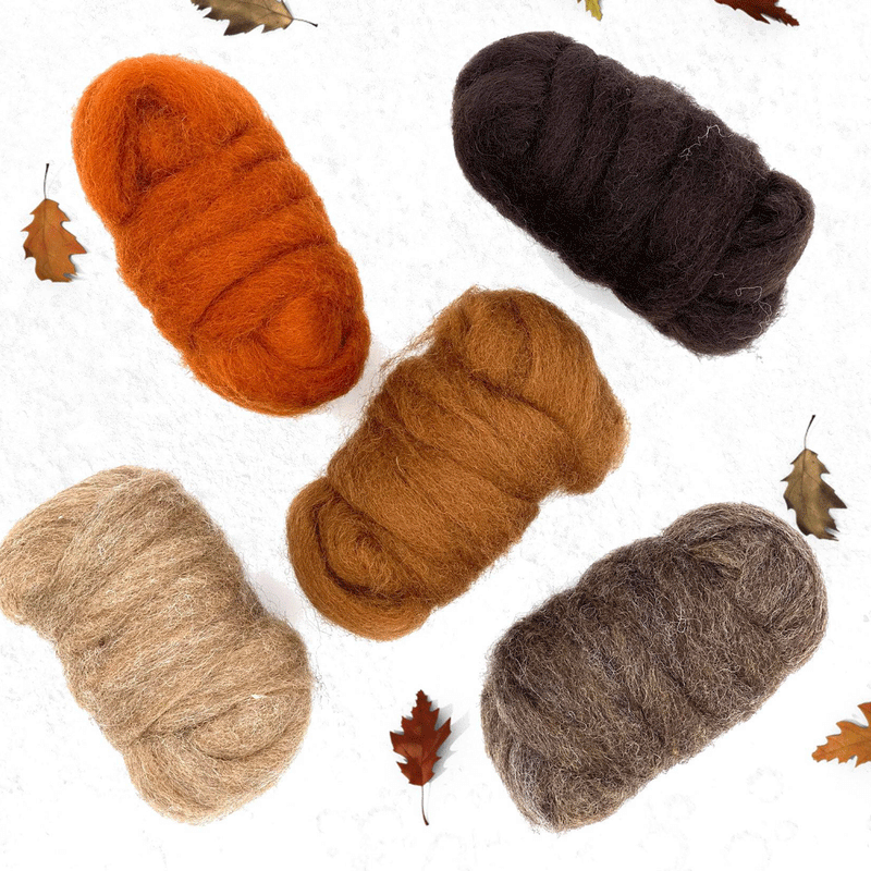 Tawny Tones Corriedale Collection - Cupid Falls Farm