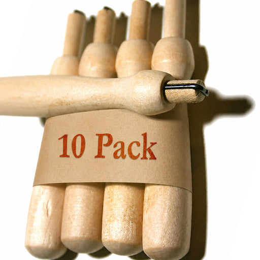 Wholesale 10-pack wooden needle felting holders, single needle felting tool for needle felting supplies
