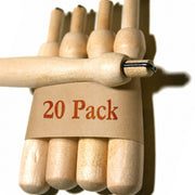 Wholesale 20-pack wooden needle felting holders, single needle felting tool for needle felting supplies