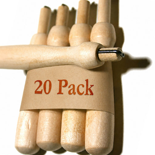 Wholesale 20-pack wooden needle felting holders, single needle felting tool for needle felting supplies
