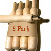 Wholesale 5-pack wooden needle felting holders, single needle felting tool for needle felting supplies