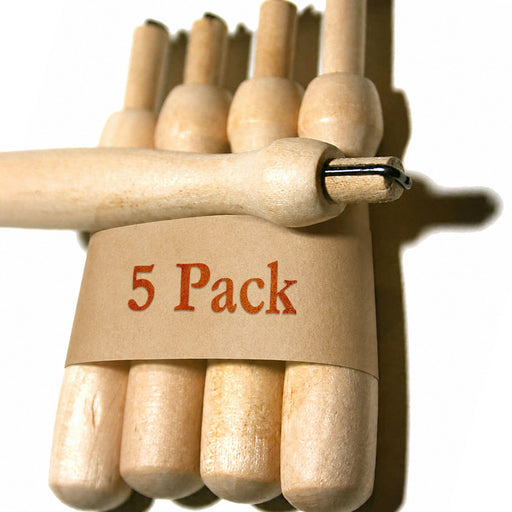 Wholesale 5-pack wooden needle felting holders, single needle felting tool for needle felting supplies