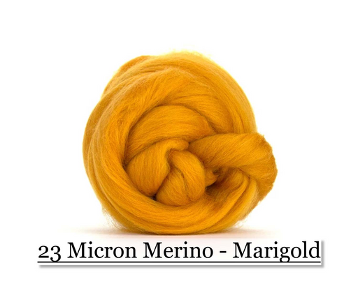 Marigold -  Merino Wool Top - 23 Micron - Cupid Falls Farm