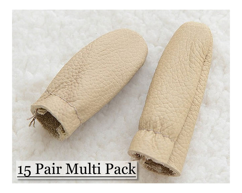 Needle Felting Finger Protectors, Finger Guards, Leather - 15 Pack - Cupid Falls Farm