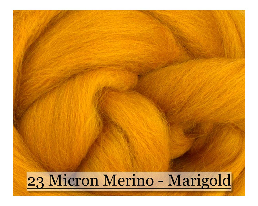 Marigold -  Merino Wool Top - 23 Micron - Cupid Falls Farm