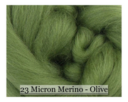 Olive -  Merino Wool Top - 23 Micron - Cupid Falls Farm