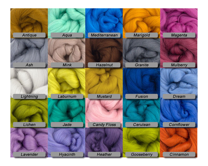 Sky -  Merino Wool Top - 23 Micron - Cupid Falls Farm