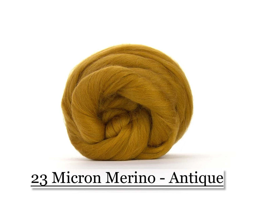Antique -  Merino Wool Top - 23 Micron - Cupid Falls Farm