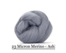 Ash -  Merino Wool Top - 23 Micron - Cupid Falls Farm