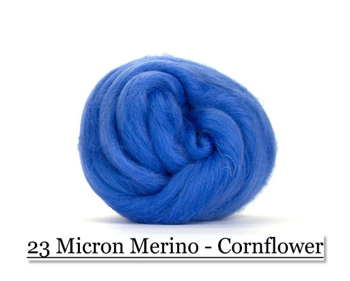 CornFlower -  Merino Wool Top - 23 Micron - Cupid Falls Farm