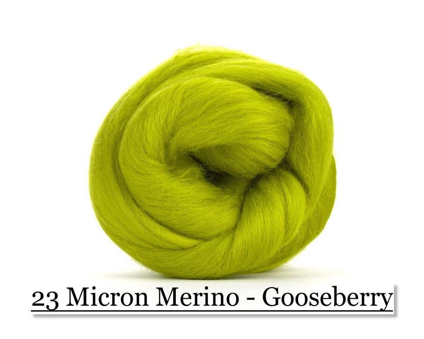 Gooseberry -  Merino Wool Top - 23 Micron - Cupid Falls Farm