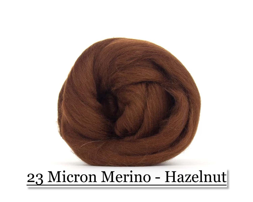 Hazelnut -  Merino Wool Top - 23 Micron - Cupid Falls Farm