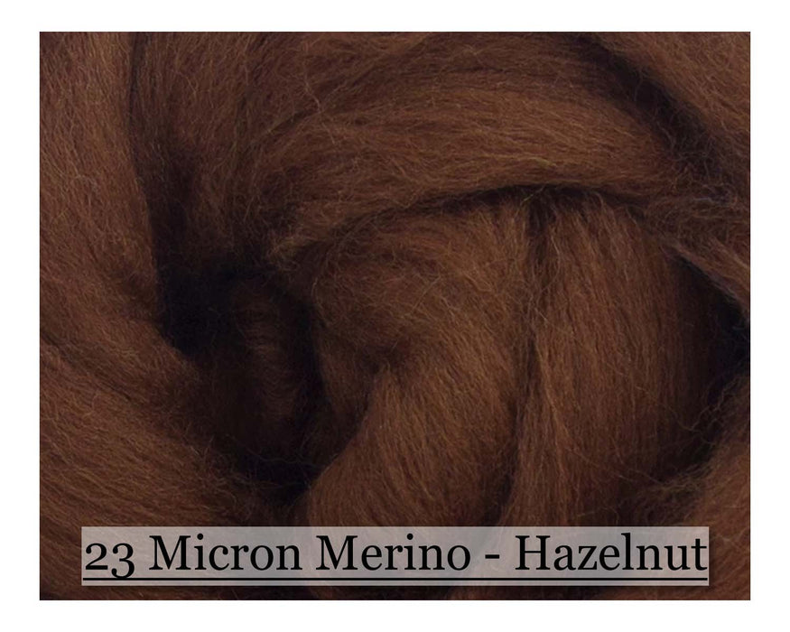 Hazelnut -  Merino Wool Top - 23 Micron - Cupid Falls Farm