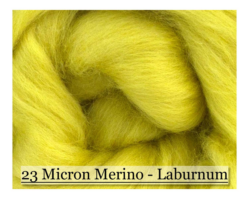 Laburnum-  Merino Wool Top - 23 Micron - Cupid Falls Farm