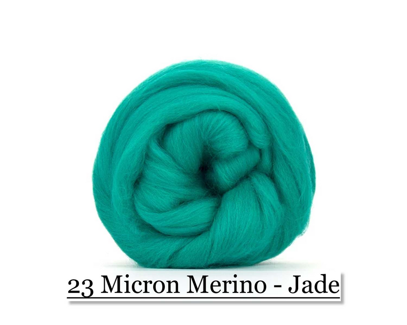 Jade -  Merino Wool Top - 23 Micron - Cupid Falls Farm