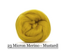 Mustard -  Merino Wool Top - 23 Micron - Cupid Falls Farm