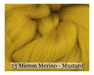 Mustard -  Merino Wool Top - 23 Micron - Cupid Falls Farm