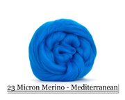 Mediterranean -  Merino Wool Top - 23 Micron - Cupid Falls Farm