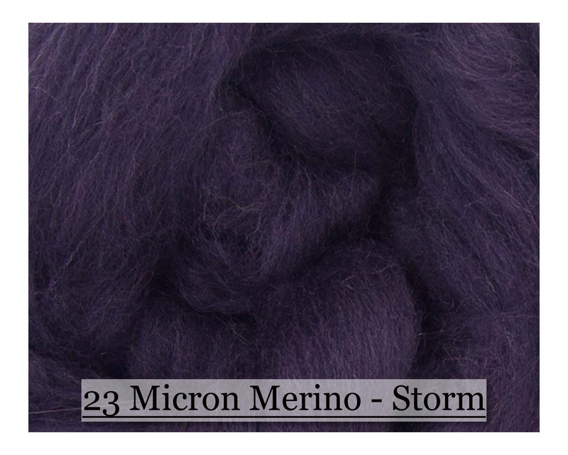 Storm -  Merino Wool Top - 23 Micron - Cupid Falls Farm