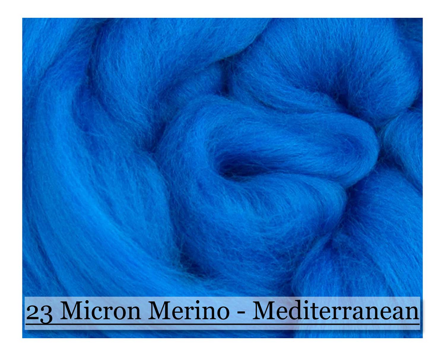 Mediterranean -  Merino Wool Top - 23 Micron - Cupid Falls Farm