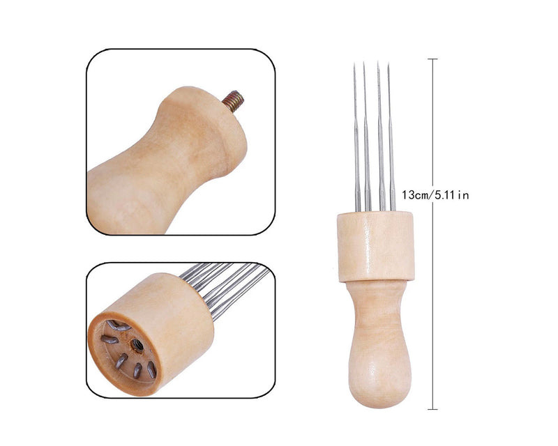 Needle Felting Tool - 8 Needle tool includes needles - Cupid Falls Farm