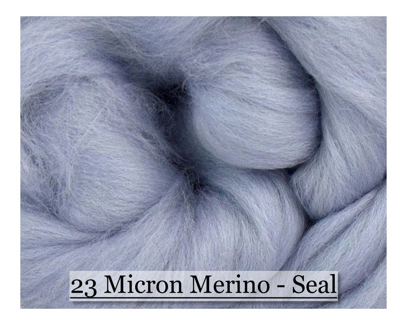 Seal -  Merino Wool Top - 23 Micron - Cupid Falls Farm
