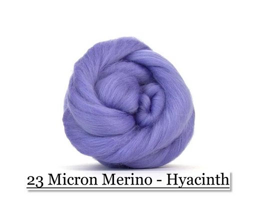 Hyacinth -  Merino Wool Top - 23 Micron - Cupid Falls Farm