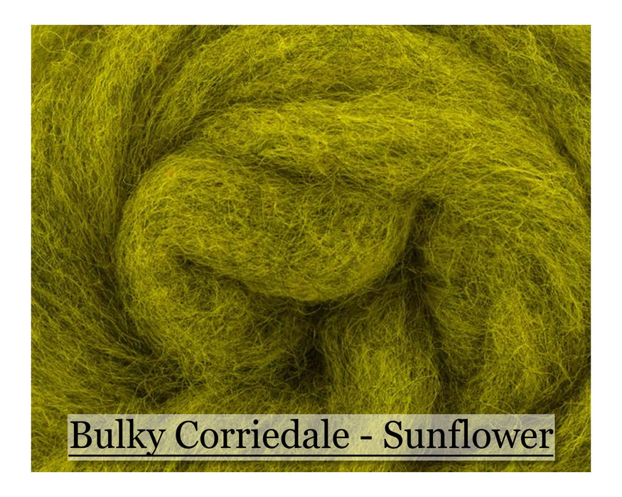 Sunflower - Bulky Corriedale Wool - Cupid Falls Farm